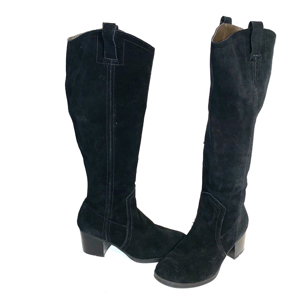 Black knee high boots